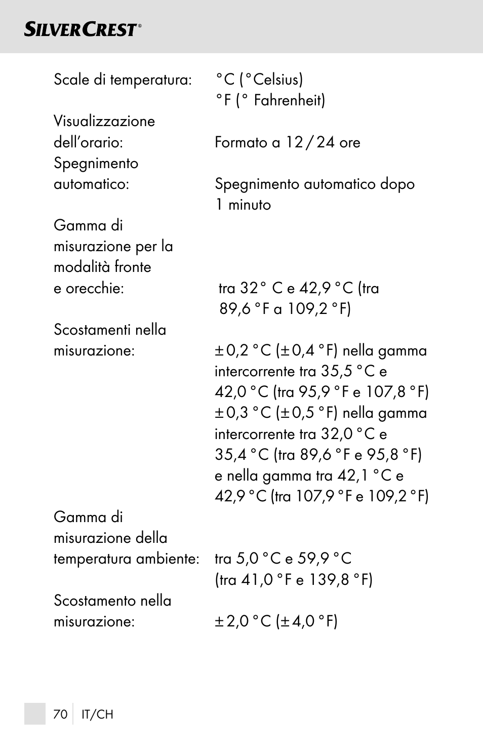 Silvercrest SSOT 6 B2 User Manual | Page 70 / 125