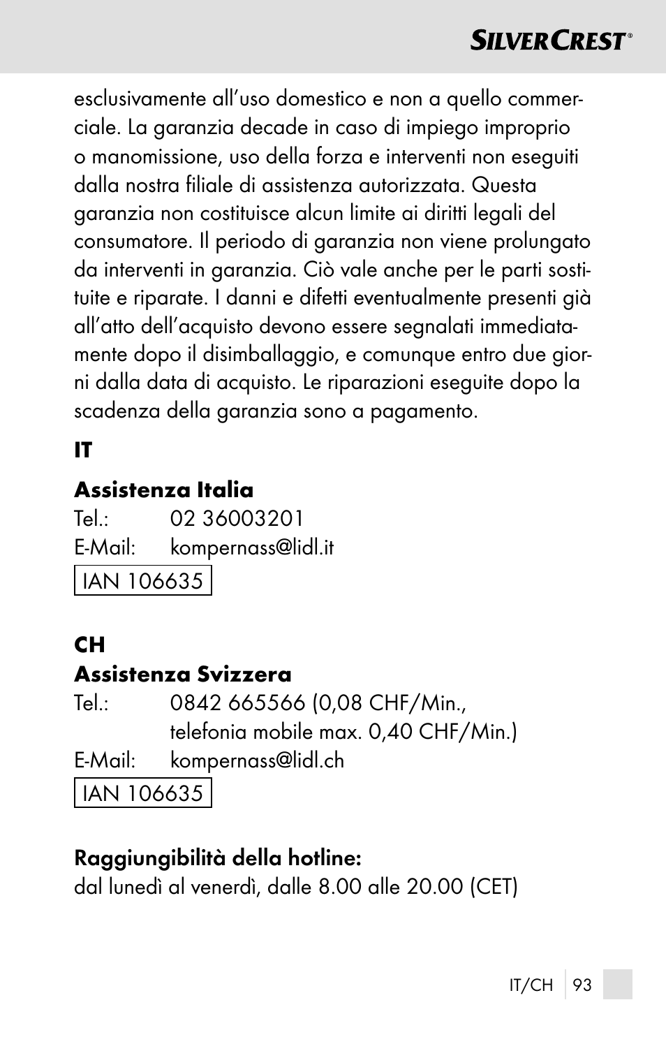 Silvercrest SSOT 6 B2 User Manual | Page 93 / 125