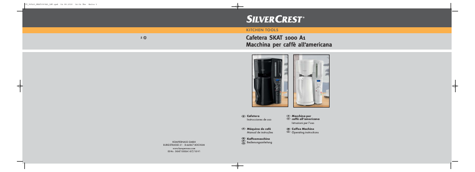 Silvercrest SKAT 1000 A1 User Manual | 41 pages