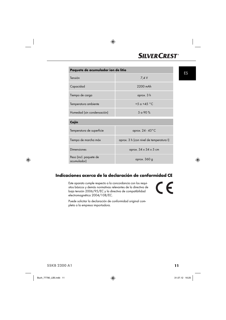 Silvercrest SSKB 2200 A1 User Manual | Page 14 / 52