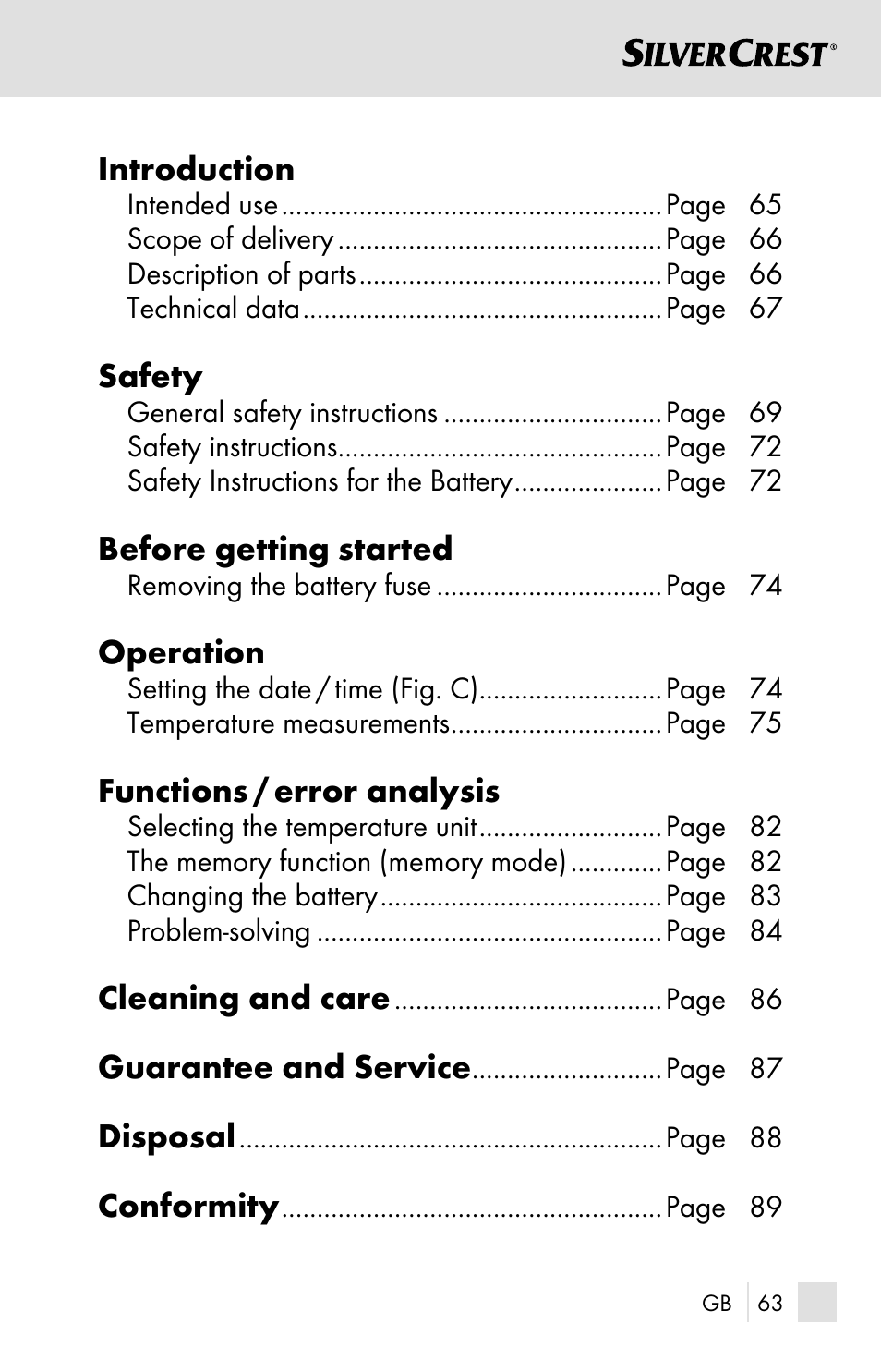 Silvercrest SSOT 6 B2 User Manual | Page 63 / 121