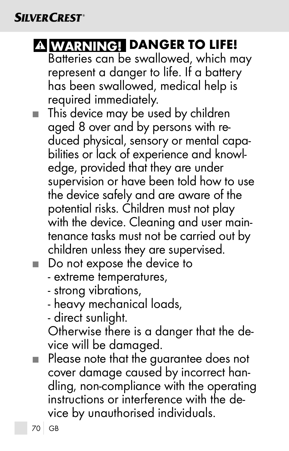 Silvercrest SSOT 6 B2 User Manual | Page 70 / 121