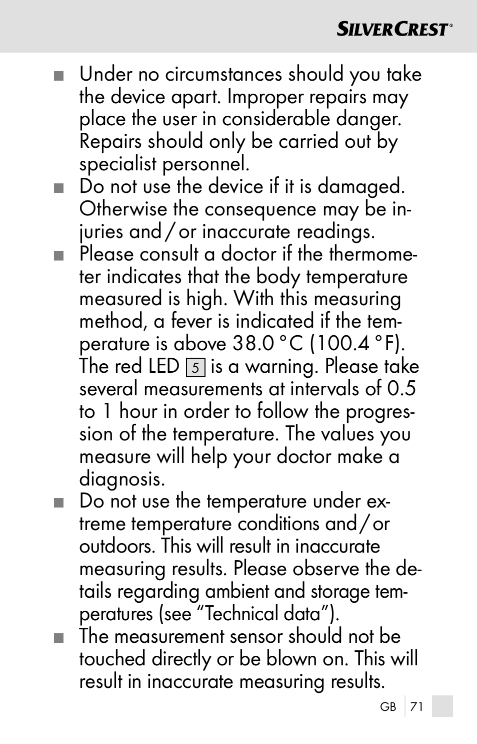Silvercrest SSOT 6 B2 User Manual | Page 71 / 121