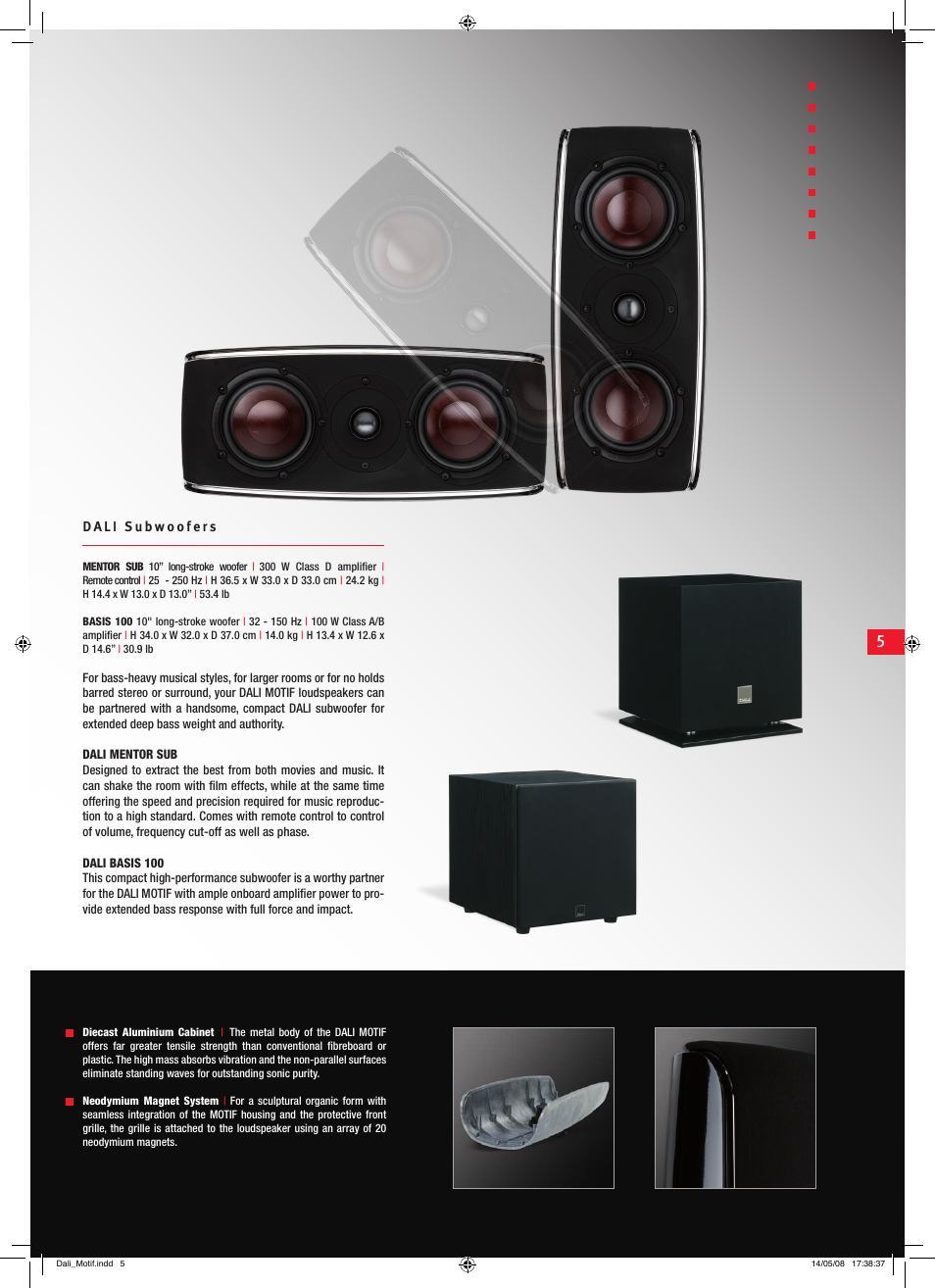 DALI Loudspeakers MOTIF User Manual | Page 5 / 12