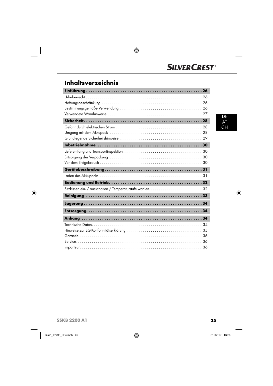 Silvercrest SSKB 2200 A1 User Manual | Page 28 / 40