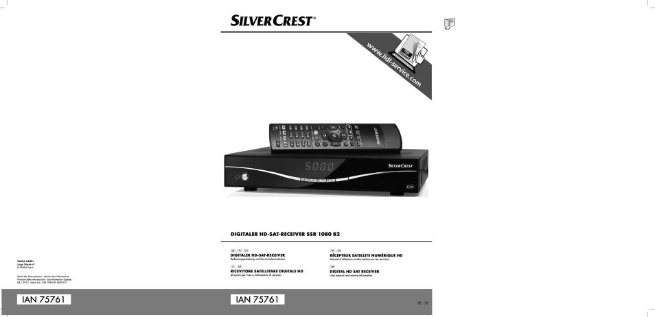 Silvercrest SSR 1080 B2 User Manual | 140 pages