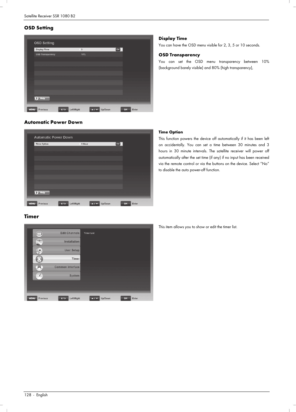 Timer | Silvercrest SSR 1080 B2 User Manual | Page 130 / 140