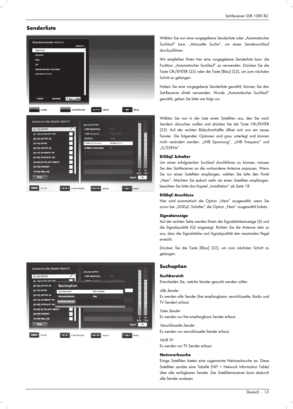 Senderliste | Silvercrest SSR 1080 B2 User Manual | Page 15 / 140