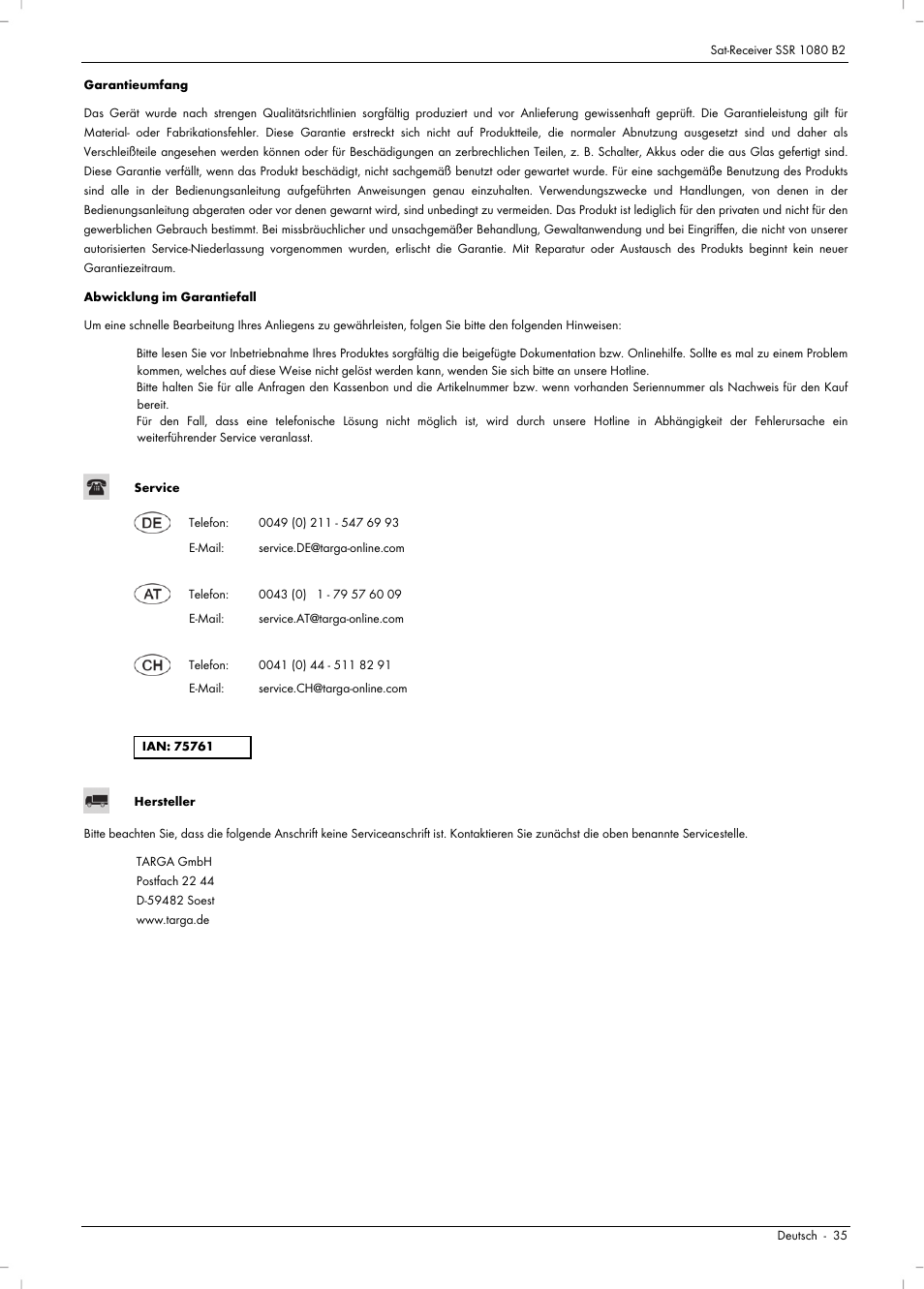 Silvercrest SSR 1080 B2 User Manual | Page 37 / 140