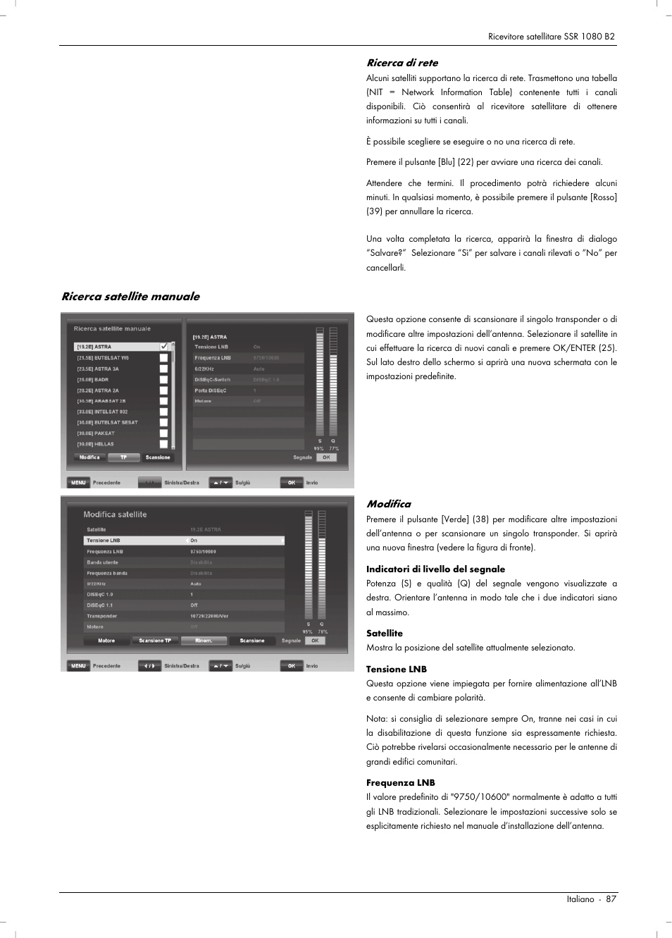 Ricerca satellite manuale | Silvercrest SSR 1080 B2 User Manual | Page 89 / 140