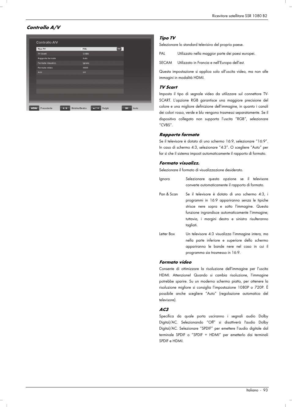 Controllo a/v | Silvercrest SSR 1080 B2 User Manual | Page 95 / 140