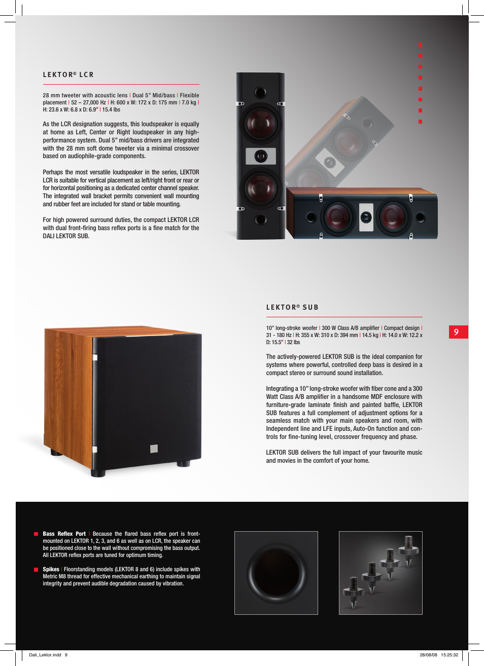 DALI Loudspeakers Lektor User Manual | Page 9 / 12