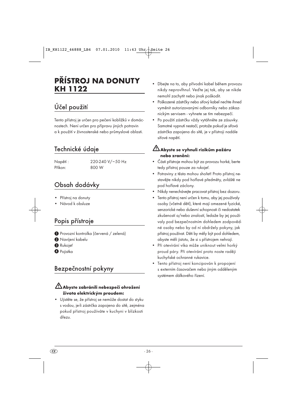 Silvercrest KH 1122 User Manual | Page 28 / 50