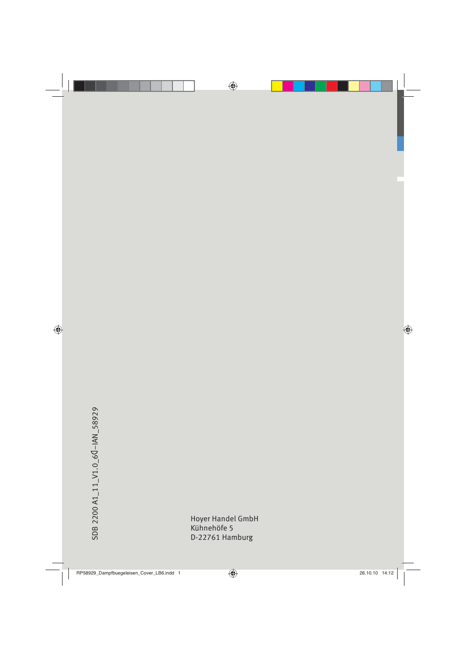 Silvercrest SDB 2200 A1 User Manual | Page 14 / 14