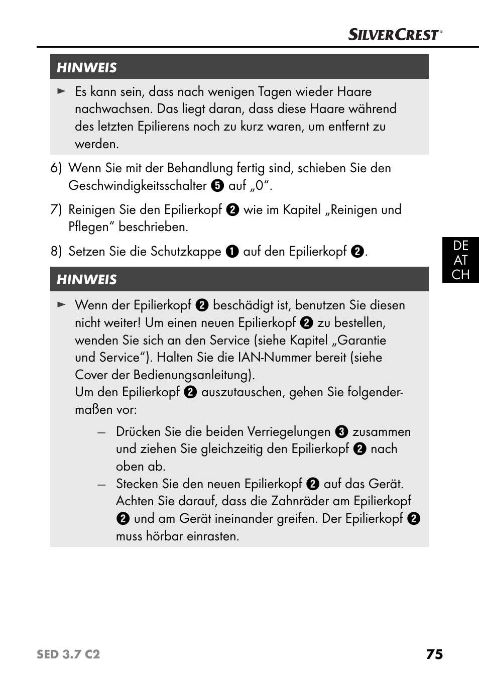 Silvercrest SED 3.7 C2 User Manual | Page 78 / 84