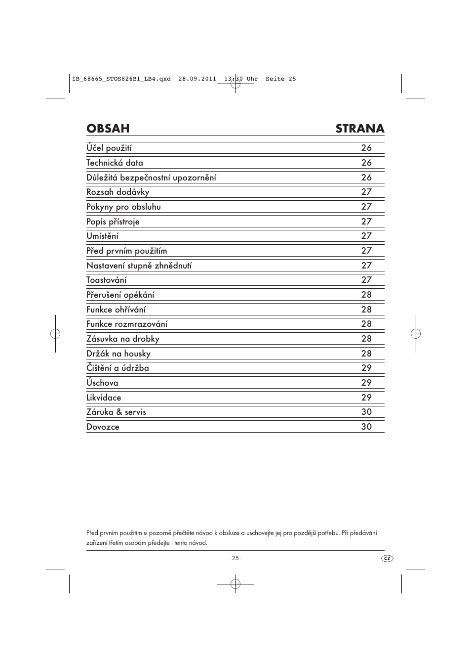 Silvercrest STOS 826 B1 User Manual | Page 27 / 44