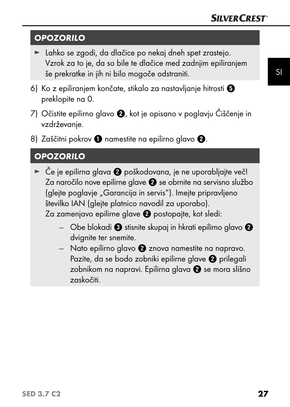 Silvercrest SED 3.7 C2 User Manual | Page 30 / 68
