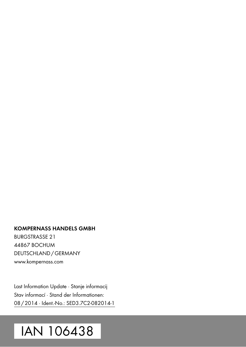 Silvercrest SED 3.7 C2 User Manual | Page 68 / 68