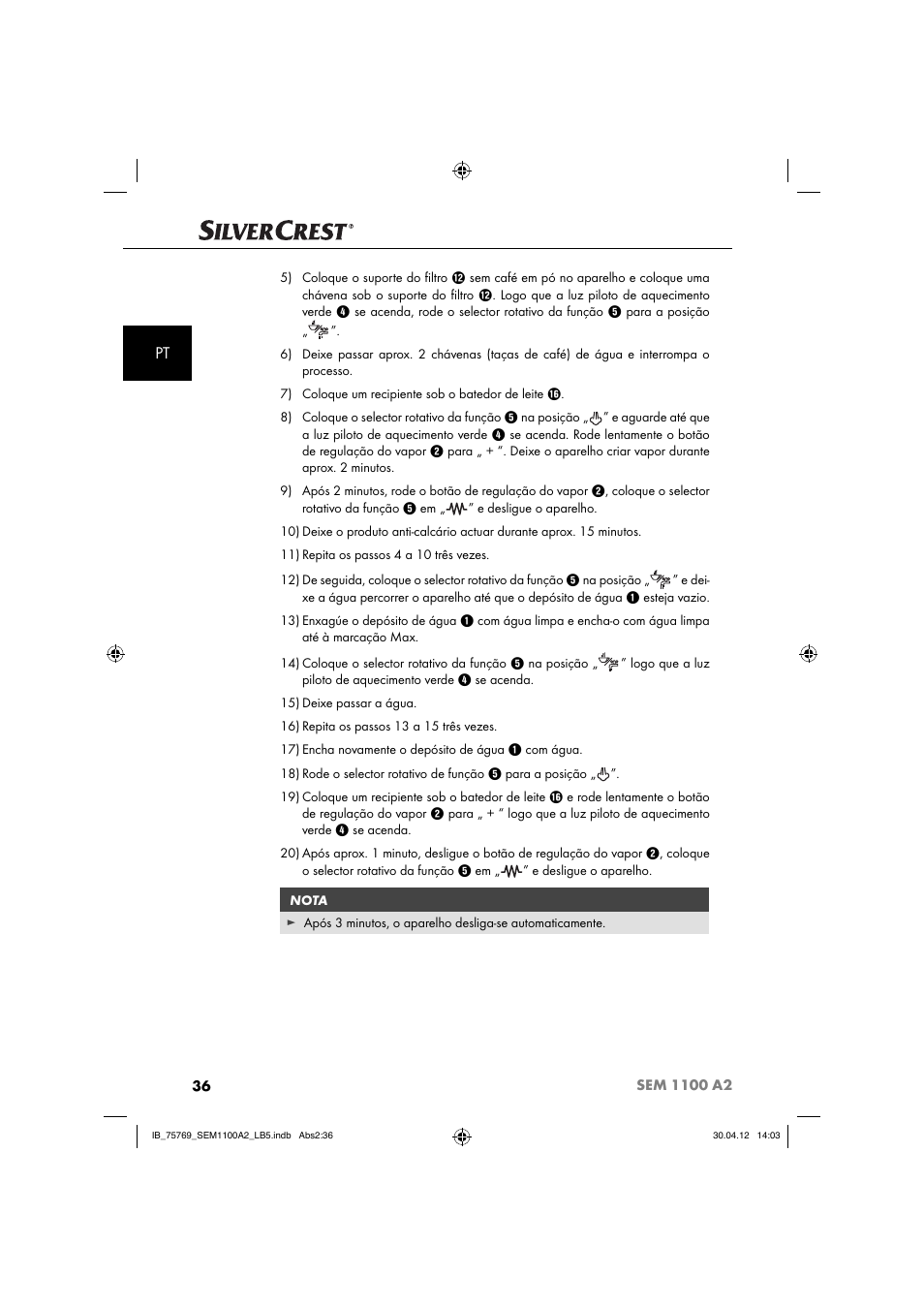 Silvercrest SEM 1100 A2 User Manual | Page 38 / 81