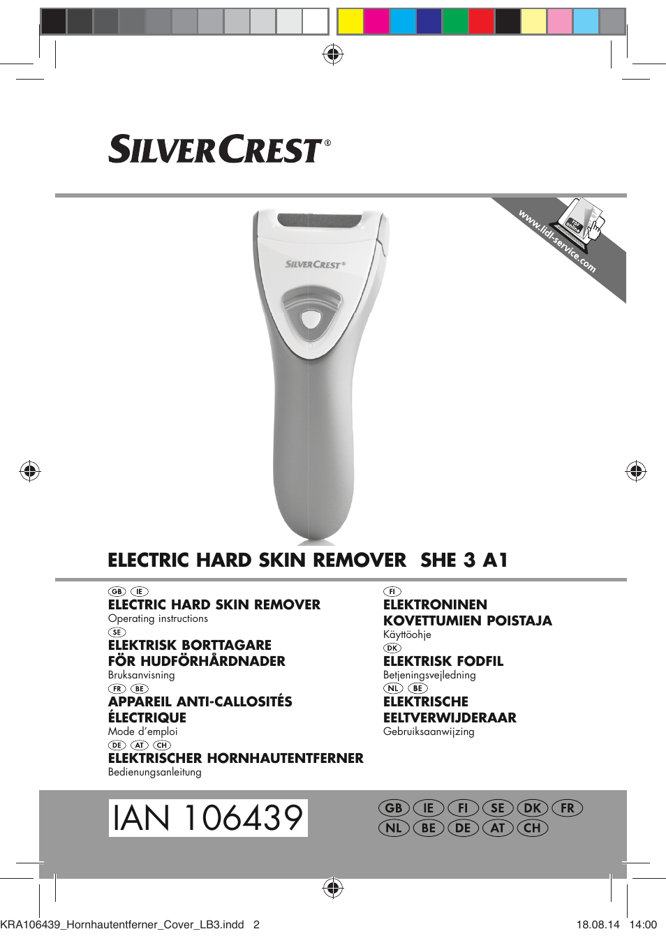 Silvercrest SHE 3 A1 User Manual | 122 pages