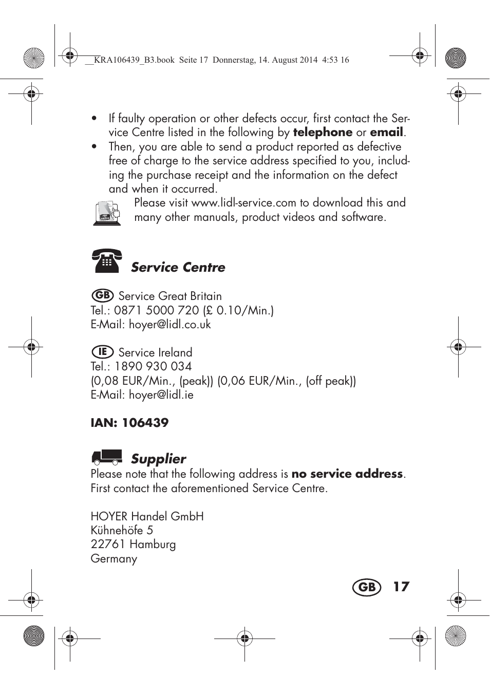 Silvercrest SHE 3 A1 User Manual | Page 19 / 122
