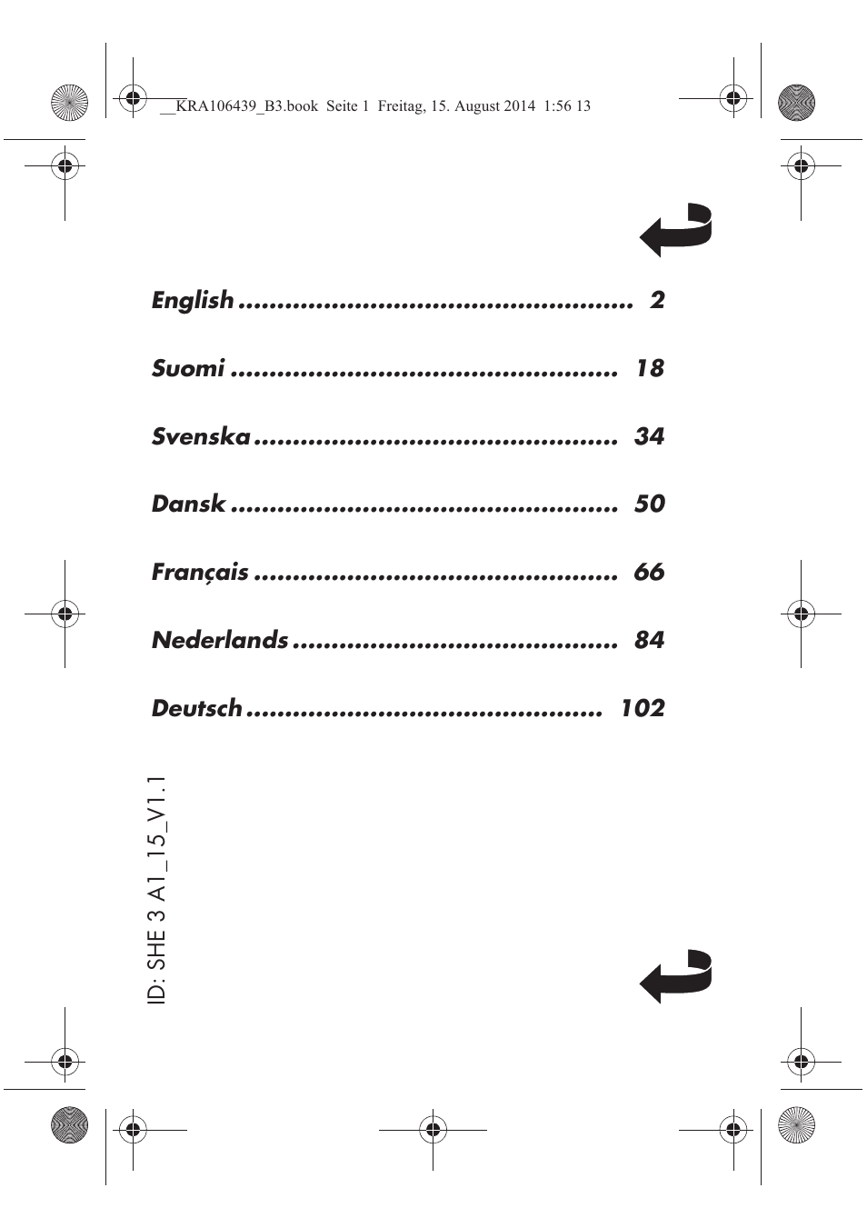 Silvercrest SHE 3 A1 User Manual | Page 2 / 122