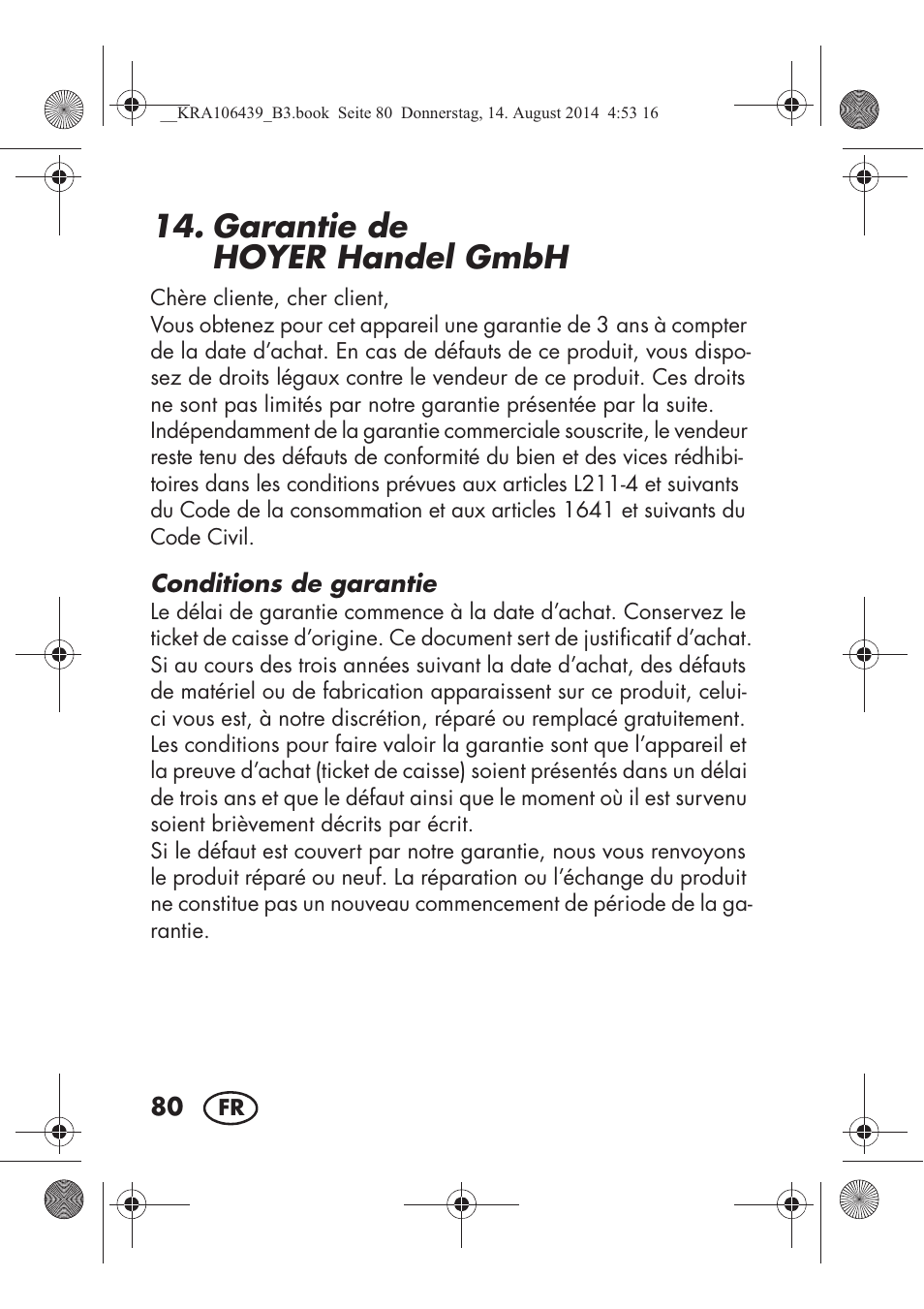 Garantie de hoyer handelgmbh | Silvercrest SHE 3 A1 User Manual | Page 82 / 122
