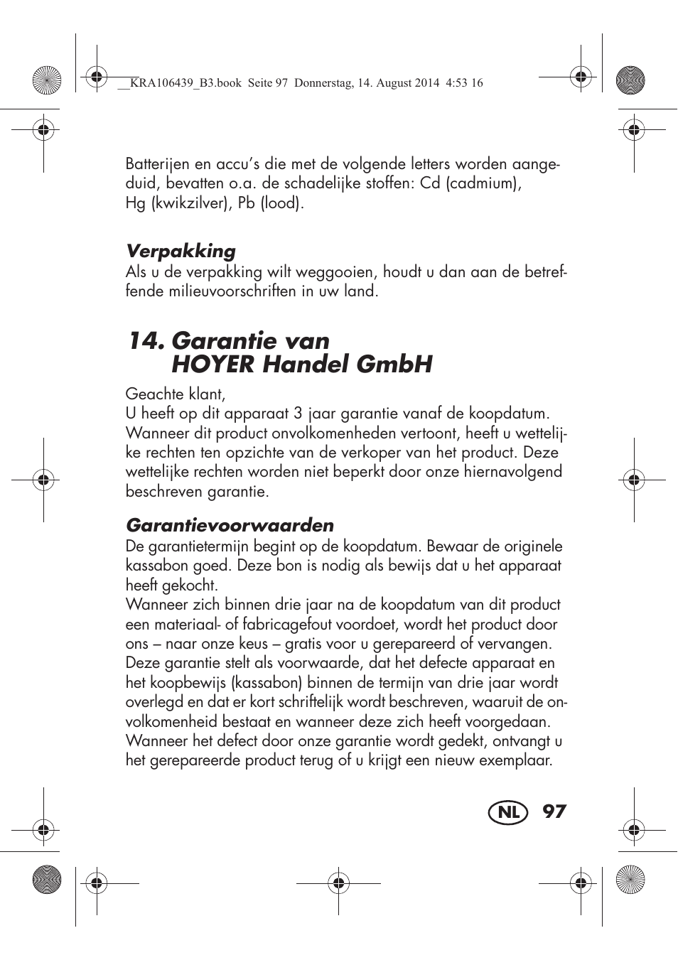 Garantie van hoyerhandelgmbh | Silvercrest SHE 3 A1 User Manual | Page 99 / 122