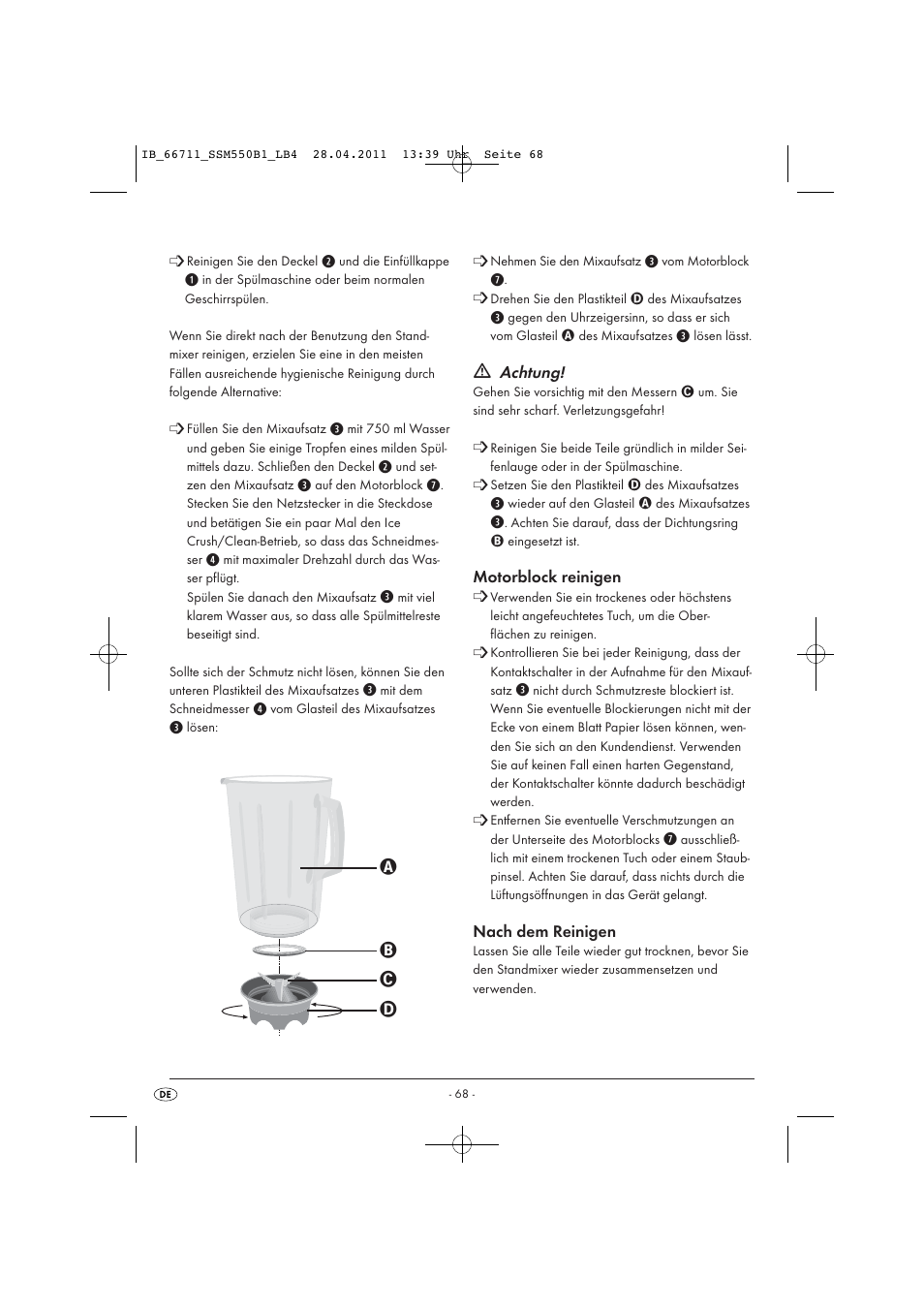 Silvercrest SSM 550 A1 User Manual | Page 70 / 72