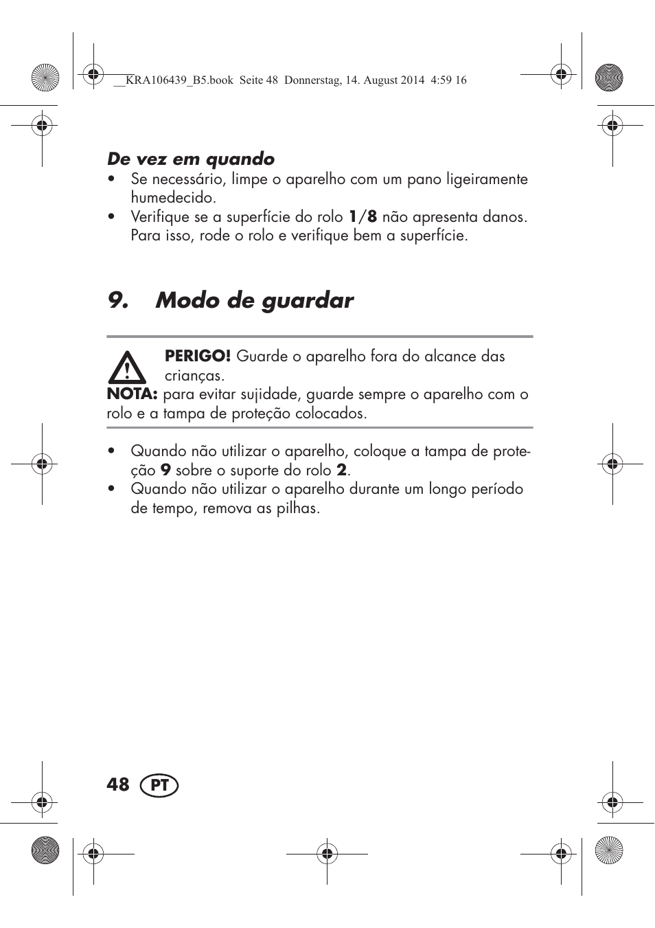 Modo de guardar | Silvercrest SHE 3 A1 User Manual | Page 50 / 94