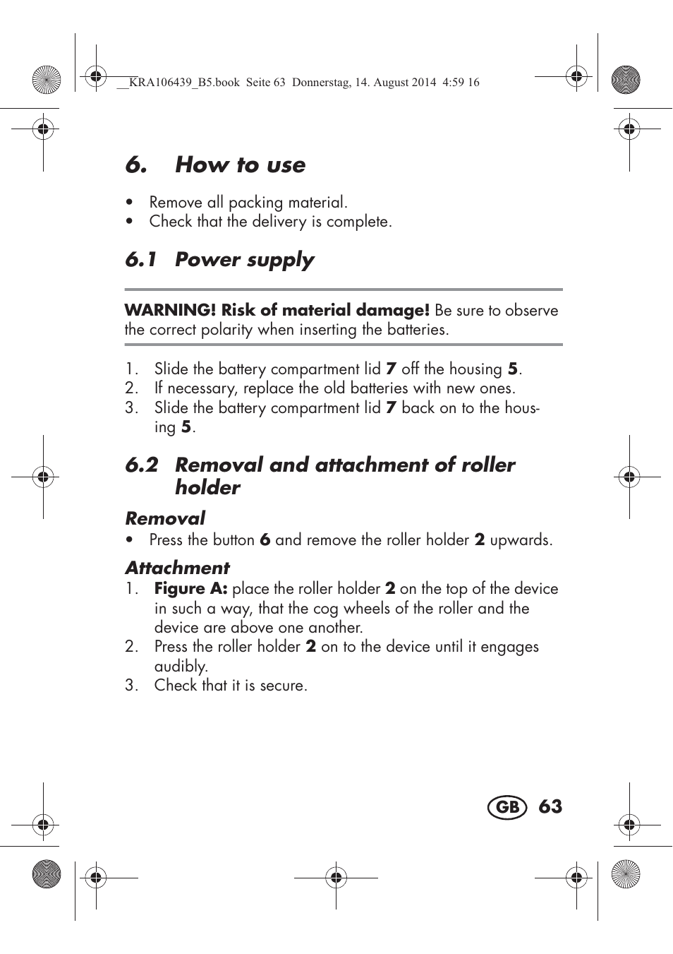 How to use | Silvercrest SHE 3 A1 User Manual | Page 65 / 94