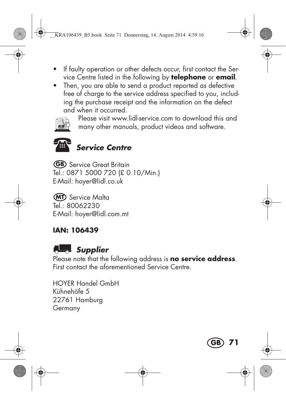 Silvercrest SHE 3 A1 User Manual | Page 73 / 94
