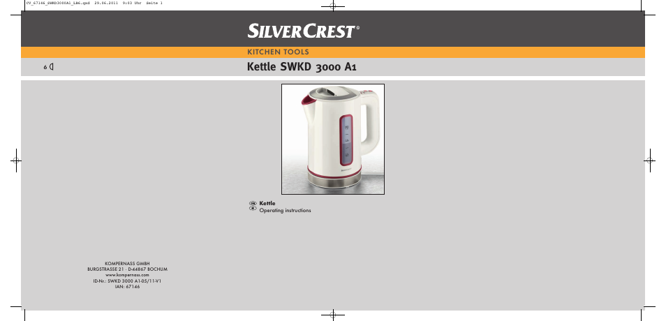 Silvercrest SWKD 3000 A1 User Manual | 10 pages