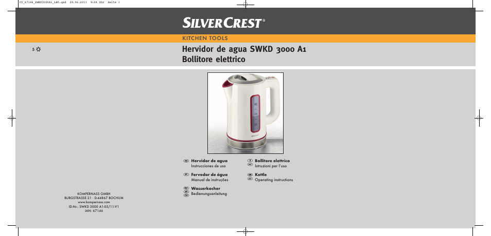 Silvercrest SWKD 3000 A1 User Manual | 42 pages