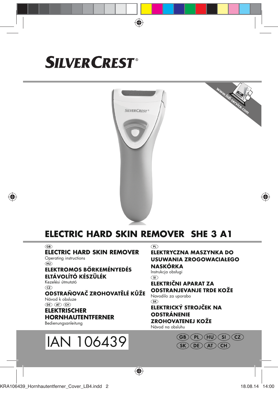 Silvercrest SHE 3 A1 User Manual | 126 pages