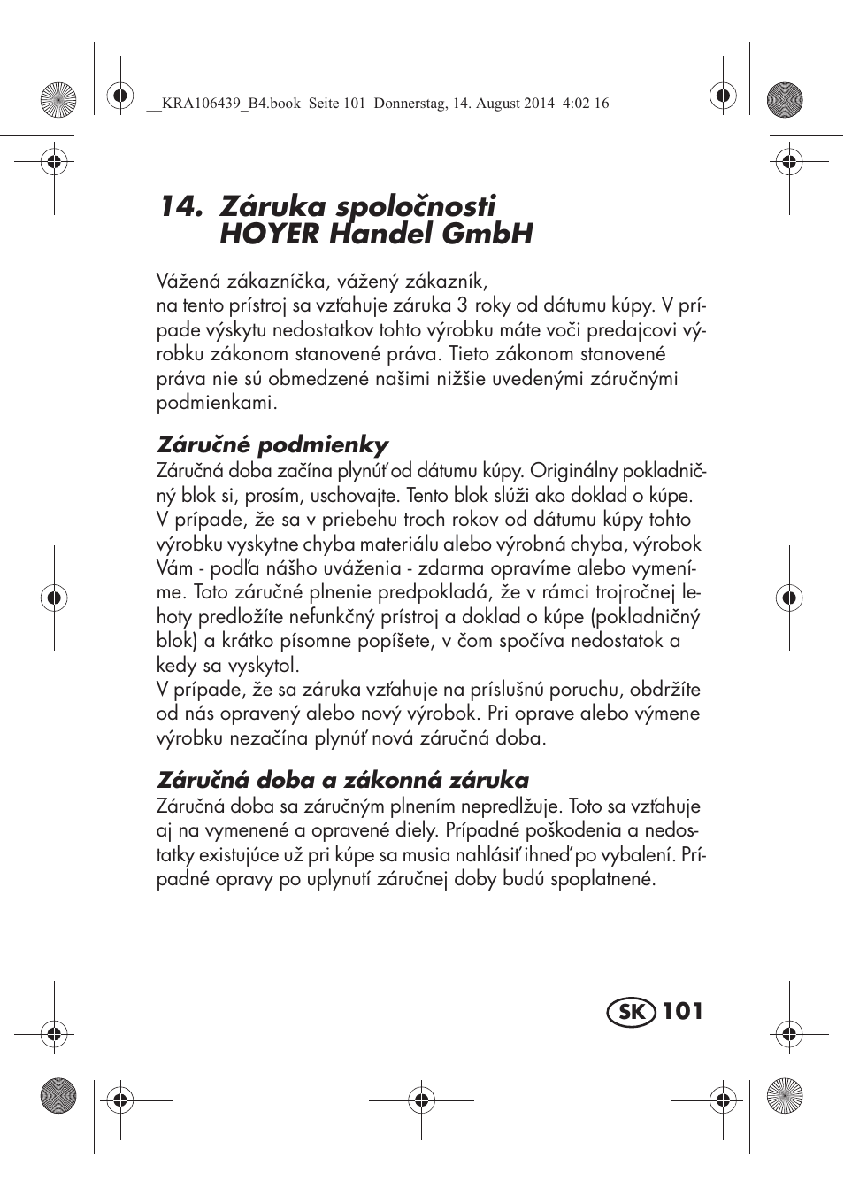 Záruka spolonosti hoyer handel gmbh | Silvercrest SHE 3 A1 User Manual | Page 103 / 126