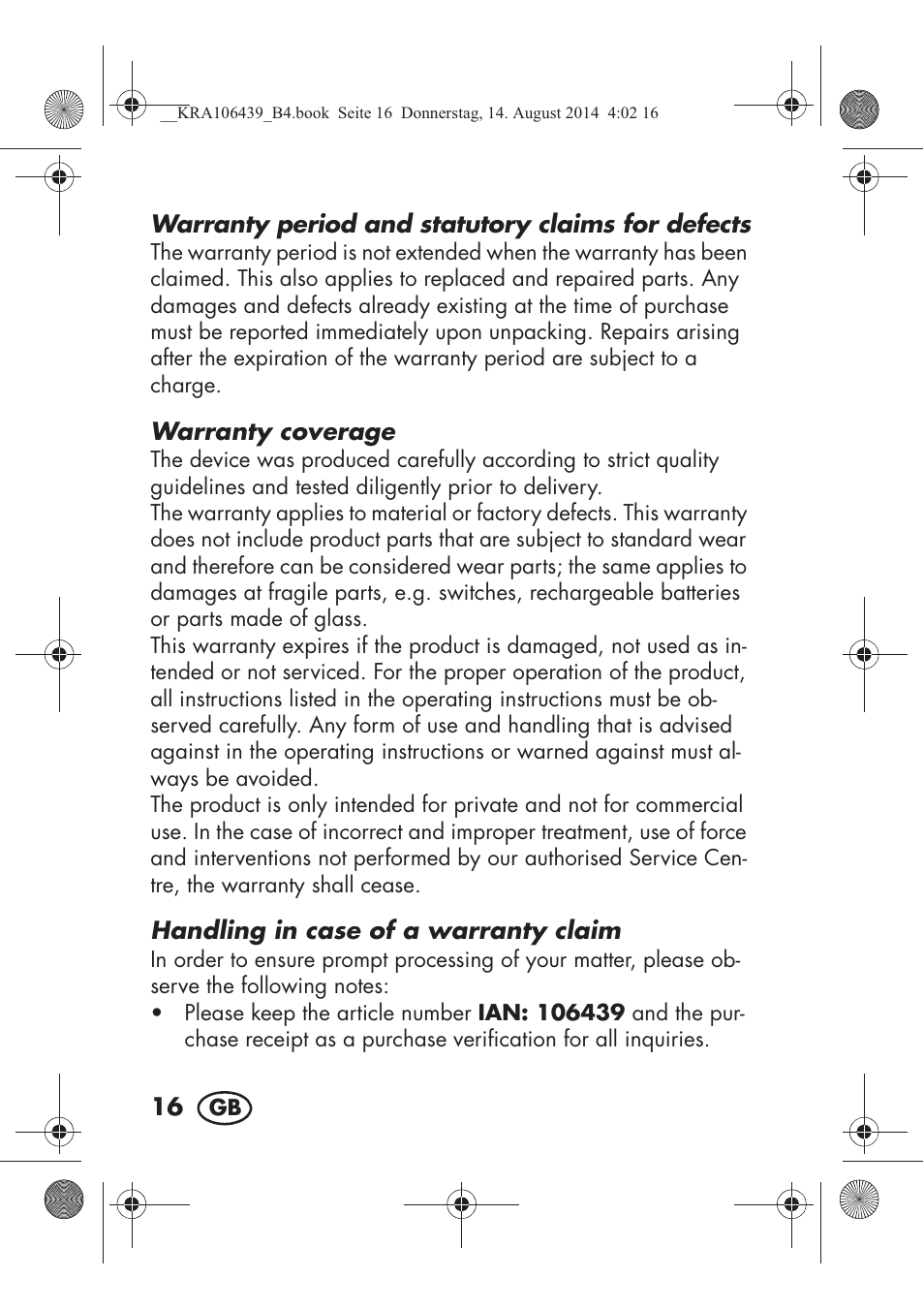 Silvercrest SHE 3 A1 User Manual | Page 18 / 126