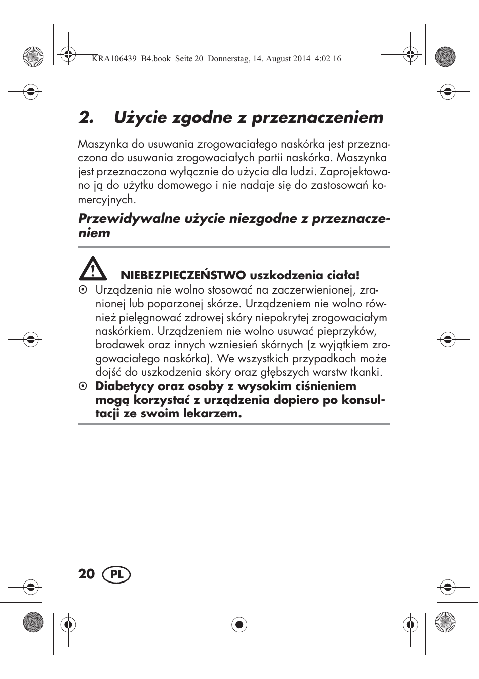 U ycie zgodne z przeznaczeniem | Silvercrest SHE 3 A1 User Manual | Page 22 / 126