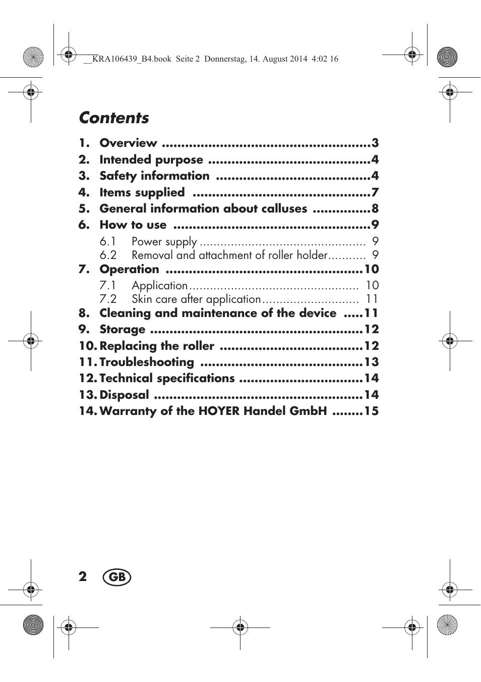 Silvercrest SHE 3 A1 User Manual | Page 4 / 126