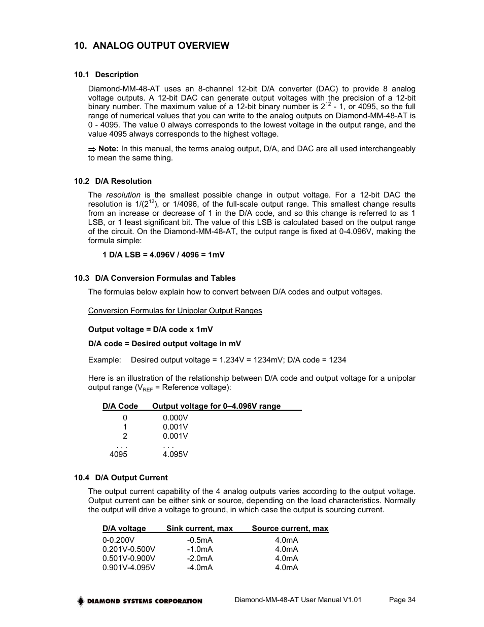 Diamond Power Products MM-48-AT User Manual | Page 34 / 44