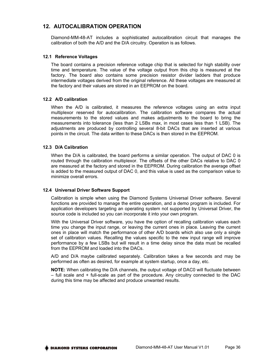 Diamond Power Products MM-48-AT User Manual | Page 36 / 44
