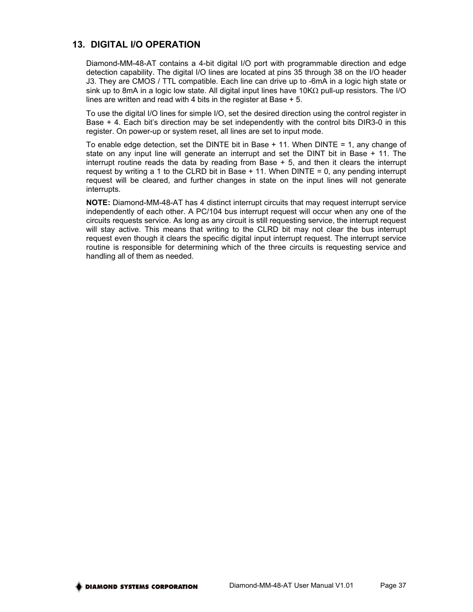 Diamond Power Products MM-48-AT User Manual | Page 37 / 44
