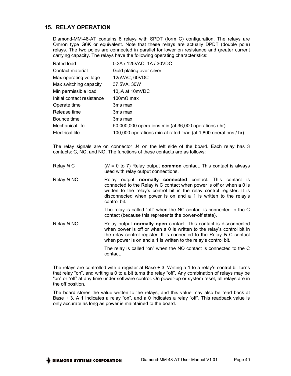 Diamond Power Products MM-48-AT User Manual | Page 40 / 44