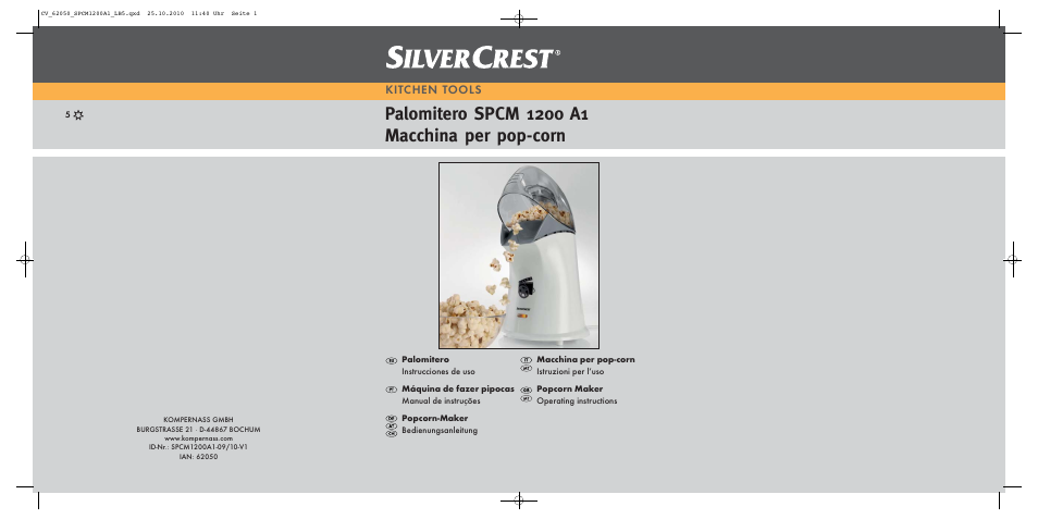 Silvercrest SPCM 1200 A1 User Manual | 23 pages