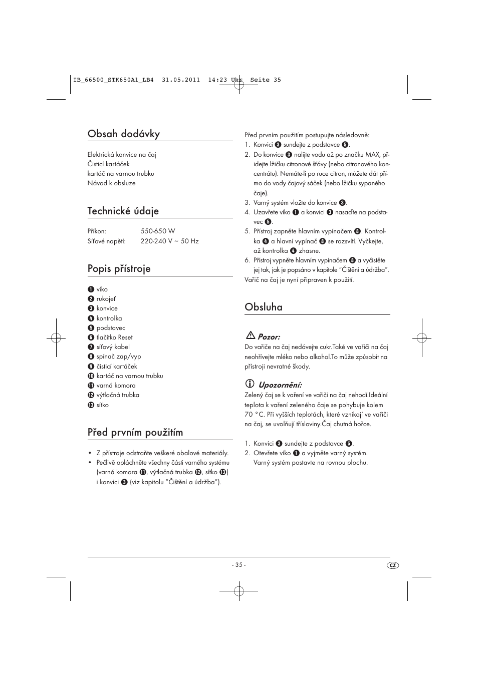 Silvercrest STK 650 A1 User Manual | Page 37 / 57