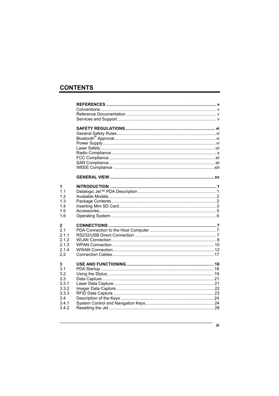 Datalogic Scanning Jet User Manual | Page 3 / 106