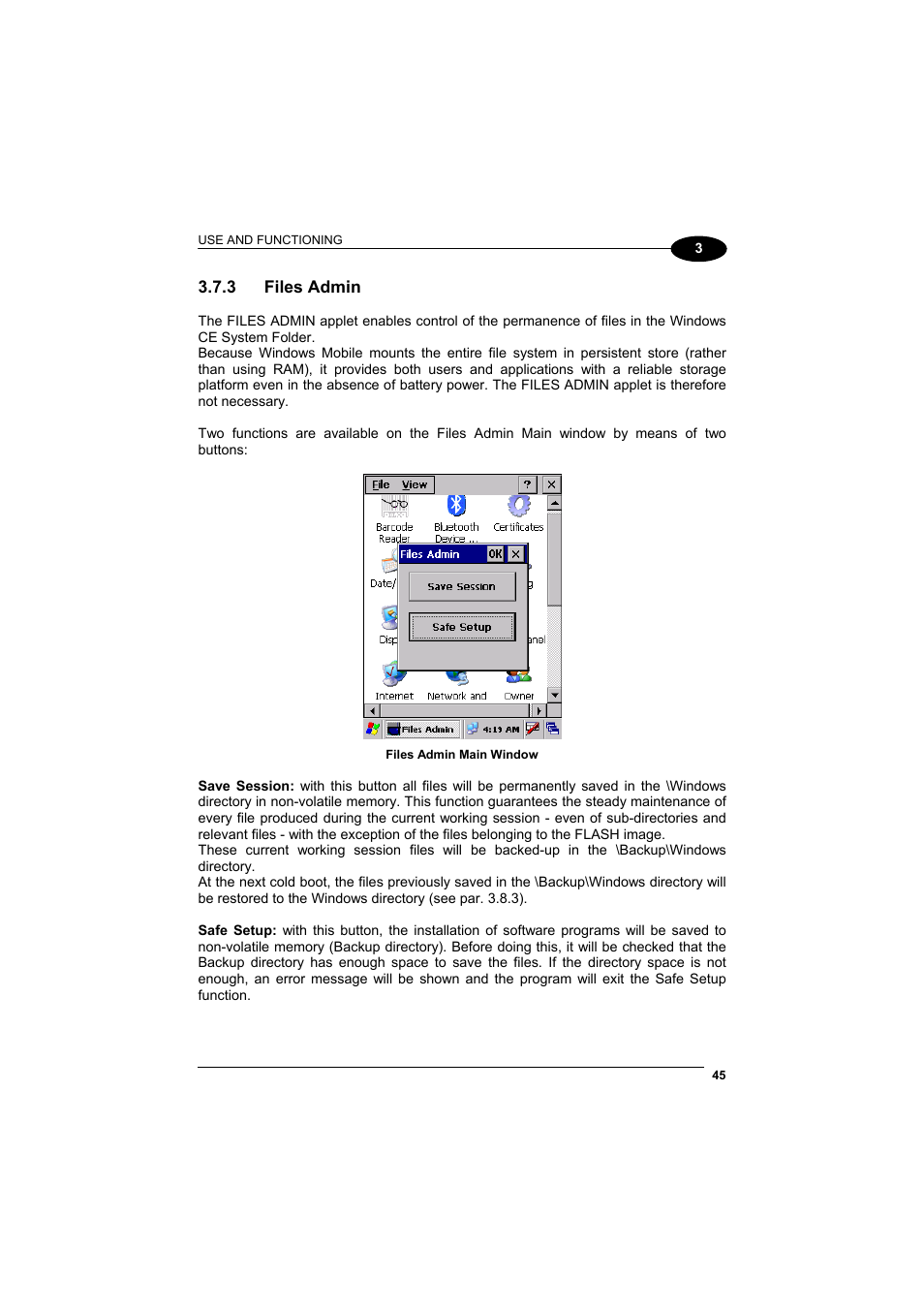 Files admin | Datalogic Scanning Jet User Manual | Page 61 / 106