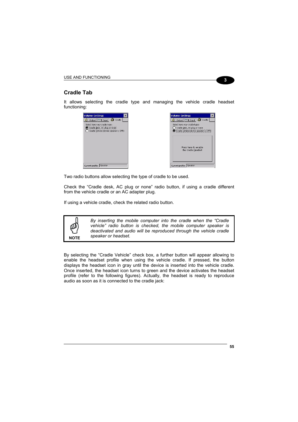 Cradle tab | Datalogic Scanning Jet User Manual | Page 71 / 106