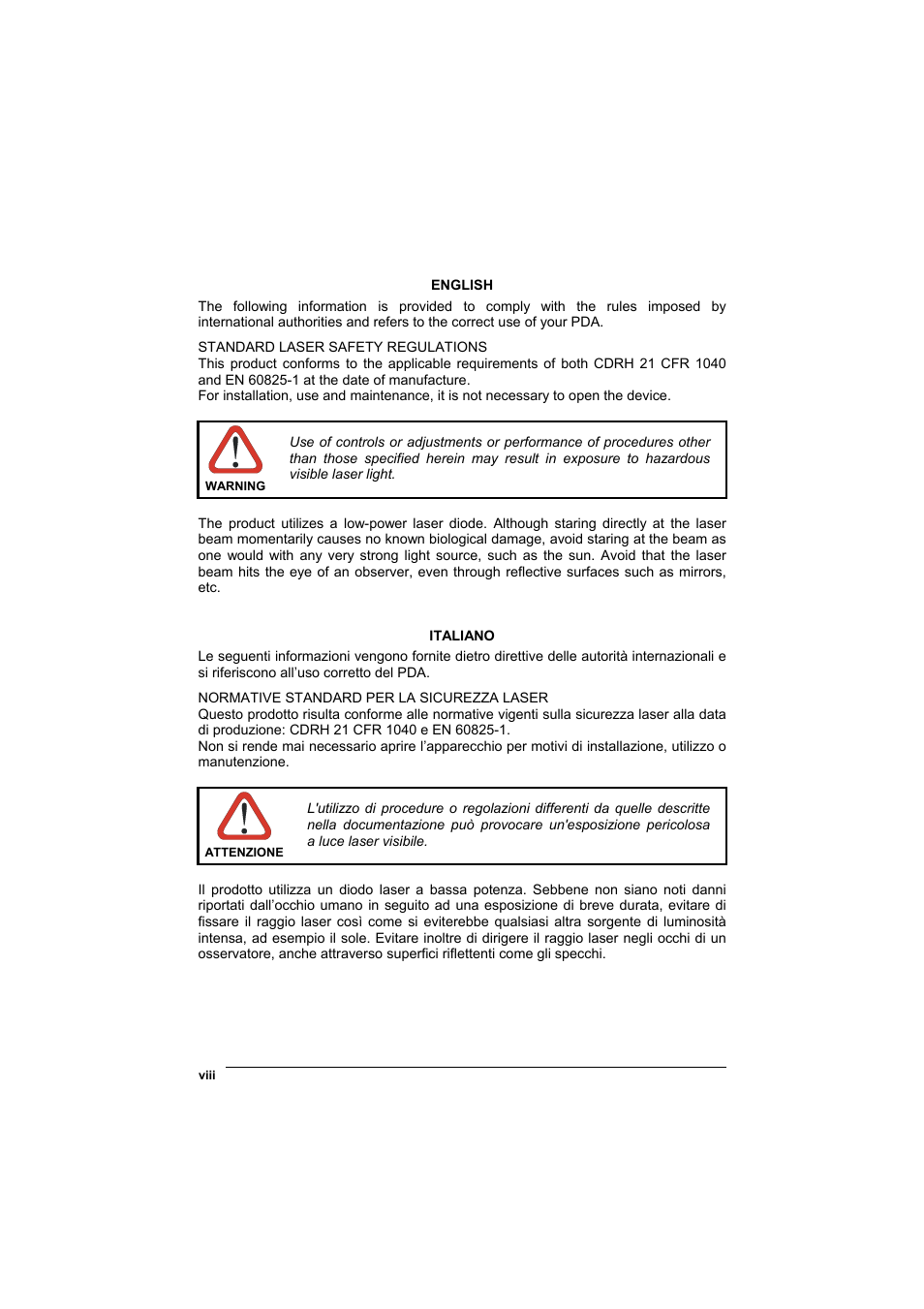 Datalogic Scanning Jet User Manual | Page 8 / 106