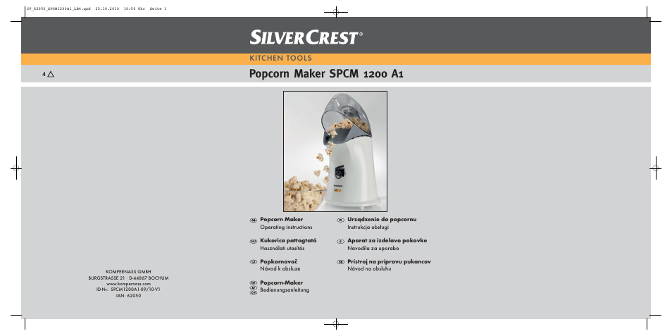 Silvercrest SPCM 1200 A1 User Manual | 31 pages